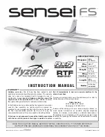 Hobbico Flyzone Sensei FS Instruction Manual preview