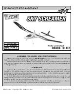 Preview for 1 page of Hobbico FlyZone Sky Scream Assembly Manual