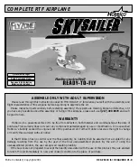 Hobbico FlyZone SkySailer Manual preview