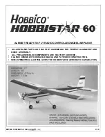 Preview for 1 page of Hobbico Hobbistar 60 Select Instruction Manual