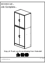 Preview for 17 page of Hodedah HI 224 Assembly Instructions Manual