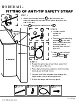 Preview for 19 page of Hodedah HI 224 Assembly Instructions Manual