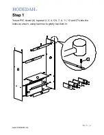 Preview for 8 page of Hodedah HI29-A Assembly Instructions Manual