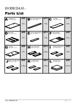 Preview for 6 page of Hodedah HI425-G Assembly Instructions Manual