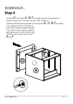 Preview for 10 page of Hodedah HI917N-G Assembly Instructions Manual