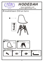 Preview for 4 page of Hodedah HIC 7395 Assembly Instructions Manual