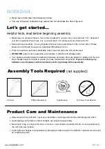 Preview for 3 page of Hodedah HID 4400-D Assembly Instructions Manual