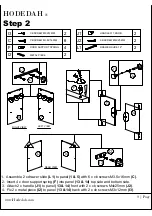 Preview for 9 page of Hodedah HIK 65-T Assembly Instructions Manual