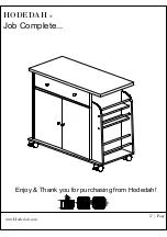 Preview for 17 page of Hodedah HIK 65-T Assembly Instructions Manual