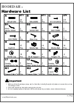 Preview for 4 page of Hodedah HIK 72-T Assembly Instructions Manual