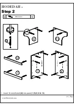 Preview for 10 page of Hodedah HIK 72-T Assembly Instructions Manual