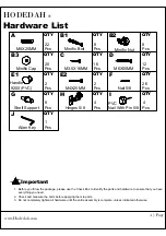 Preview for 4 page of Hodedah HIK 93 Assembly Instructions Manual