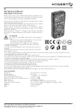 Preview for 1 page of HOGERT HT1E603 User Manual