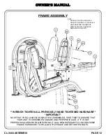 Preview for 13 page of Hoist Fitness CL-3403 Owner'S Manual