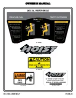 Preview for 21 page of Hoist Fitness HD-3100 Owner'S Manual