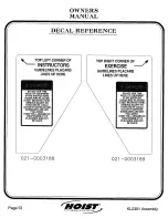 Preview for 50 page of Hoist Fitness KL2301 Owner'S Manual