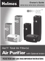 Holmes Aer1 User Manual preview