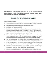 Preview for 6 page of Holstein Housewares HF-09010 Manual