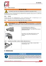 Preview for 15 page of HOLZMANN MASCHINEN SHT310 User Manual