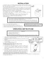 Preview for 7 page of Hom comfort HCGB1 Installation And Operating Manual