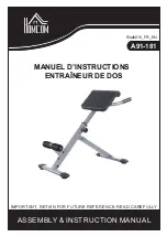 Preview for 1 page of HOMCOM A91-181 Assembly & Instruction Manual