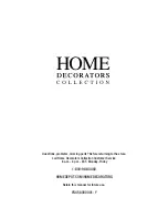 Preview for 19 page of Home Decorators Collection 657-837 Use And Care Manual