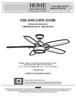 Home Decorators Collection PARKRIDGE YG614-NI Use And Care Manual preview