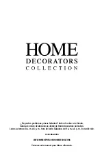 Preview for 14 page of Home Decorators Collection TATUM W772A01BK Use And Care Manual