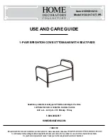 Home Decorators 133-017-OT-PR Use And Care Manual preview