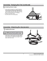 Preview for 11 page of Home Depot AERO BREEZE 60-EVO Use And Care Manual