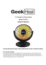 Home Easy Geek Heat DF1015 Owner'S Manual preview