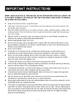 Preview for 2 page of Home Easy Geek Heat DF1015 Owner'S Manual