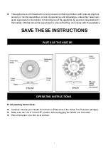 Preview for 3 page of Home Easy Geek Heat DF1015 Owner'S Manual