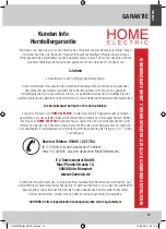 Preview for 13 page of Home electric EPM5002A User Manual