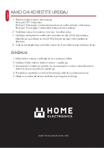 Preview for 32 page of Home Electronics HD-12002B Instruction Manual