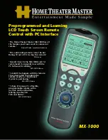 Preview for 1 page of Home Theater Master MX-1000 Brochure