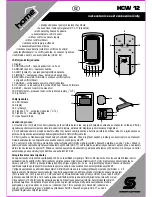 Preview for 21 page of Home HCW 12 Instruction Manual