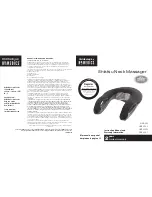 HoMedics NMS-300 Instruction Manual And  Warranty Information preview