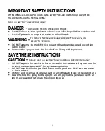 Preview for 3 page of HoMedics Ozone Clean Instruction Manual And  Warranty Information