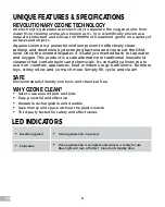 Preview for 4 page of HoMedics Ozone Clean Instruction Manual And  Warranty Information