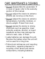 Preview for 26 page of HoMedics PDM-200-CA Instructoin Manual