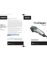 Preview for 1 page of HoMedics ProClipper PC-400 Instruction Manual