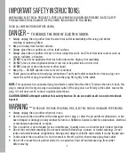 Preview for 2 page of HoMedics TOTAL CLEAN AP-T20 Instruction Manual And  Warranty Information