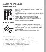 Preview for 11 page of HoMedics TOTAL CLEAN AP-T20 Instruction Manual And  Warranty Information