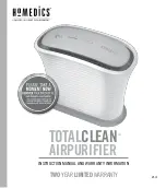 HoMedics TOTALCLEAN AP-15 Instruction Manual And  Warranty Information preview