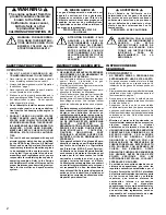 Preview for 2 page of Homelite UT08121 Operator'S Manual