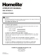 Preview for 22 page of Homelite UT08546 Operator'S Manual