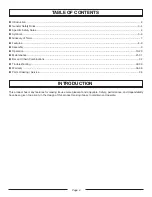 Preview for 2 page of Homelite UT10532 - OPERATORS Operator'S Manual