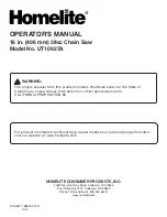 Preview for 36 page of Homelite UT10927A Operator'S Manual