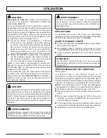 Preview for 34 page of Homelite UT902250 Series Operator'S Manual